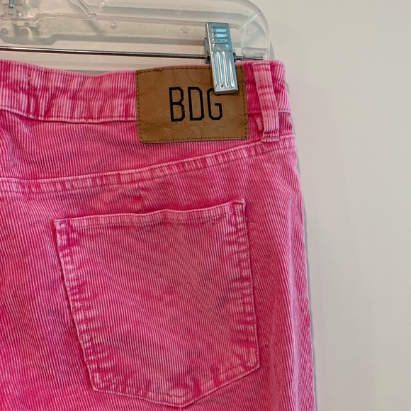 Urban Outfitters BDG Pink Corduroy Extreme Flare Pants Size 28 - Picture 7 of 10